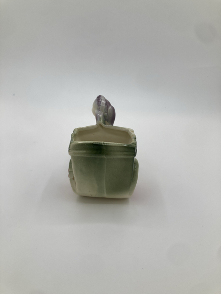 Vintage Donkey & Cart Planter – Ceramic Pastel Animal Planter Japan 1950s - Picture 2 of 6